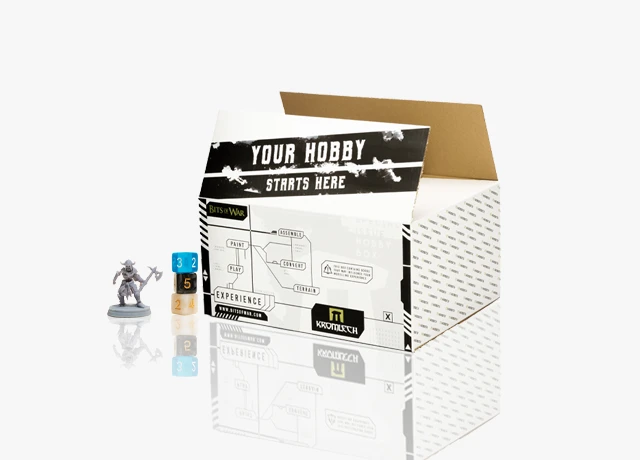 kromlech bits of war figurki nadruk karton klapowy pudełko