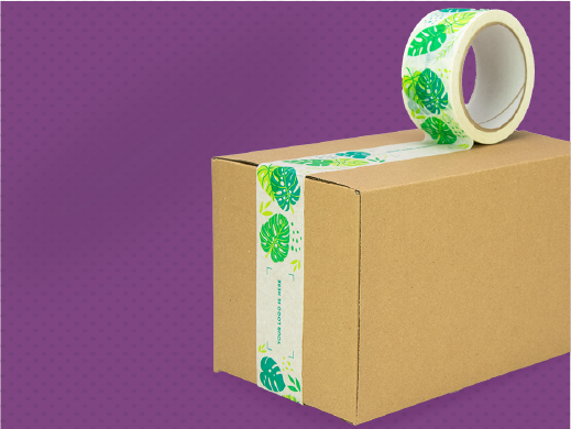 taśmy pakowe papierowe z nadrukiem