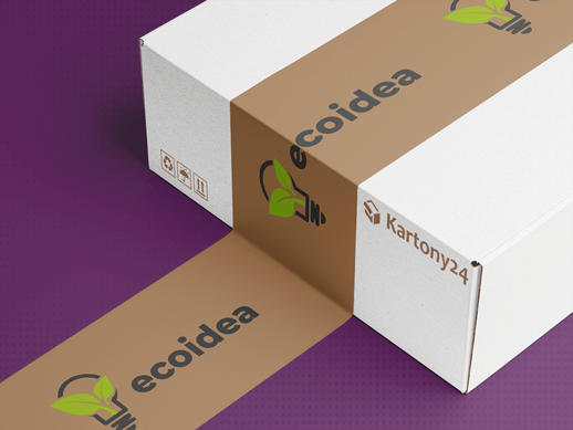 taśma papierowa pakowa z nadrukiem