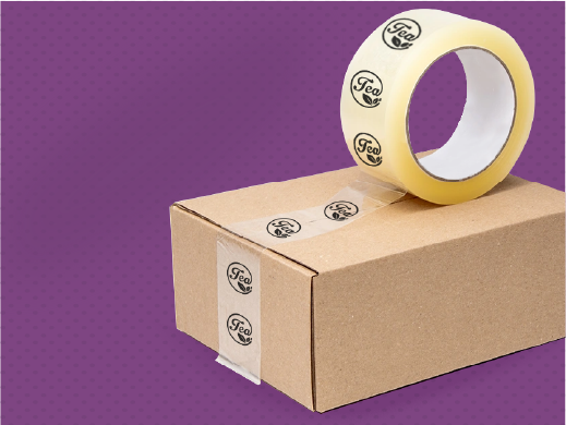 taśma z nadrukiem firmowym